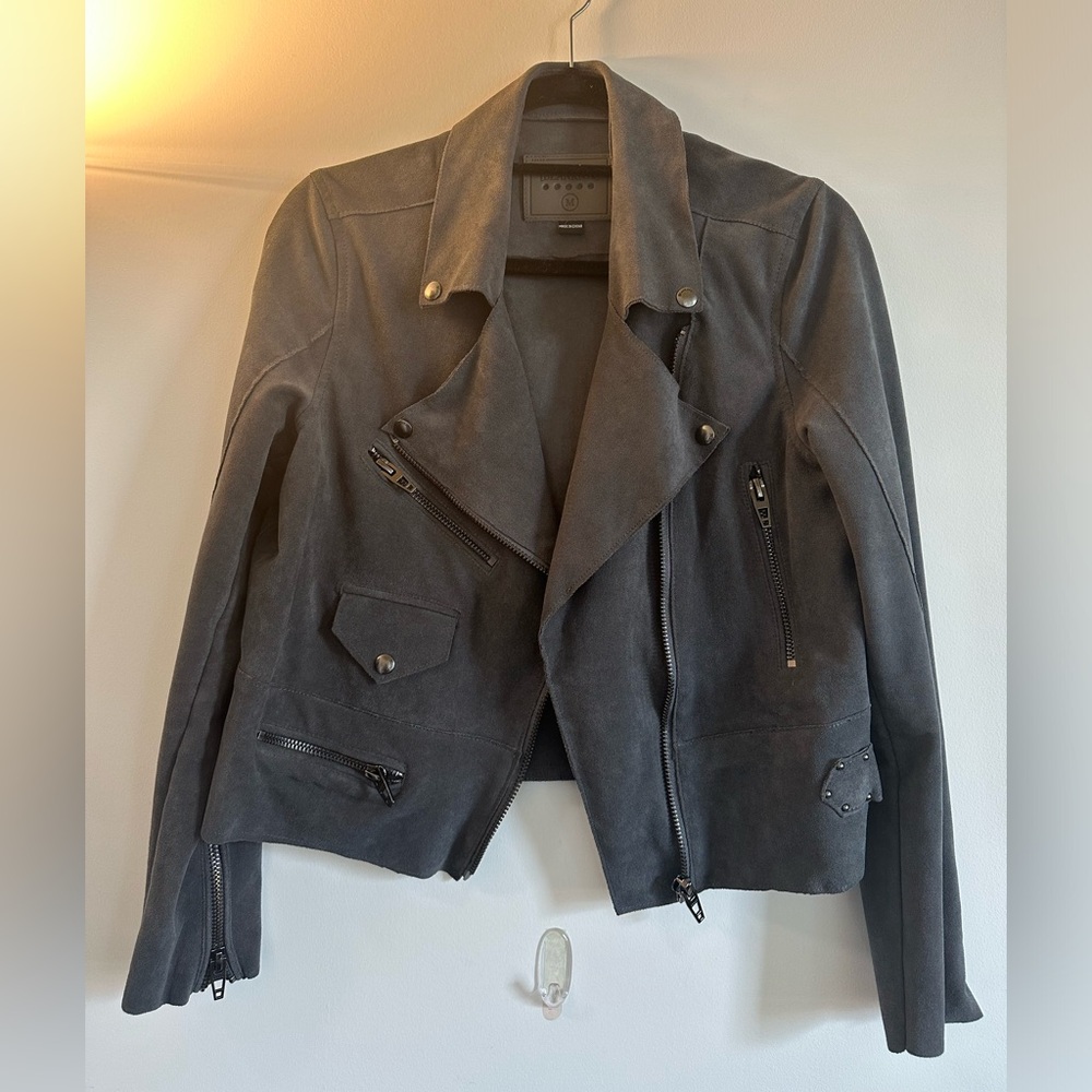 BLANKNYC Suede Moto Jacket